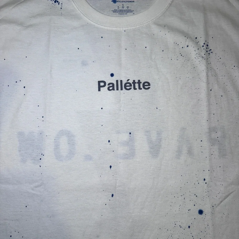 Pallette‎ Pavelow Champion T-Shirt Mens L Lightning Bolt White Essentials 18-19 - Picture 4 of 13